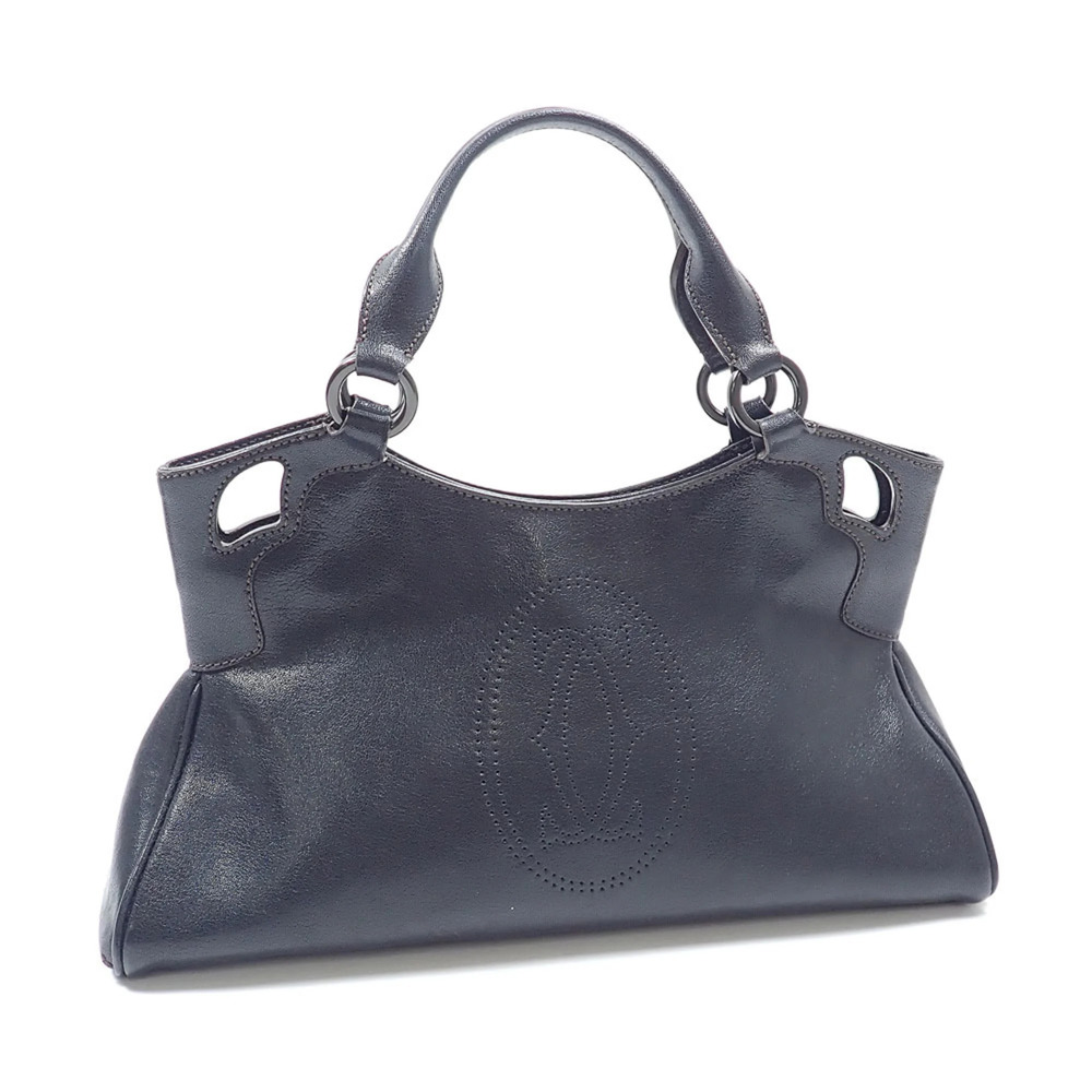 Cartier Marcello de handbag, women's, black leather, L1000889